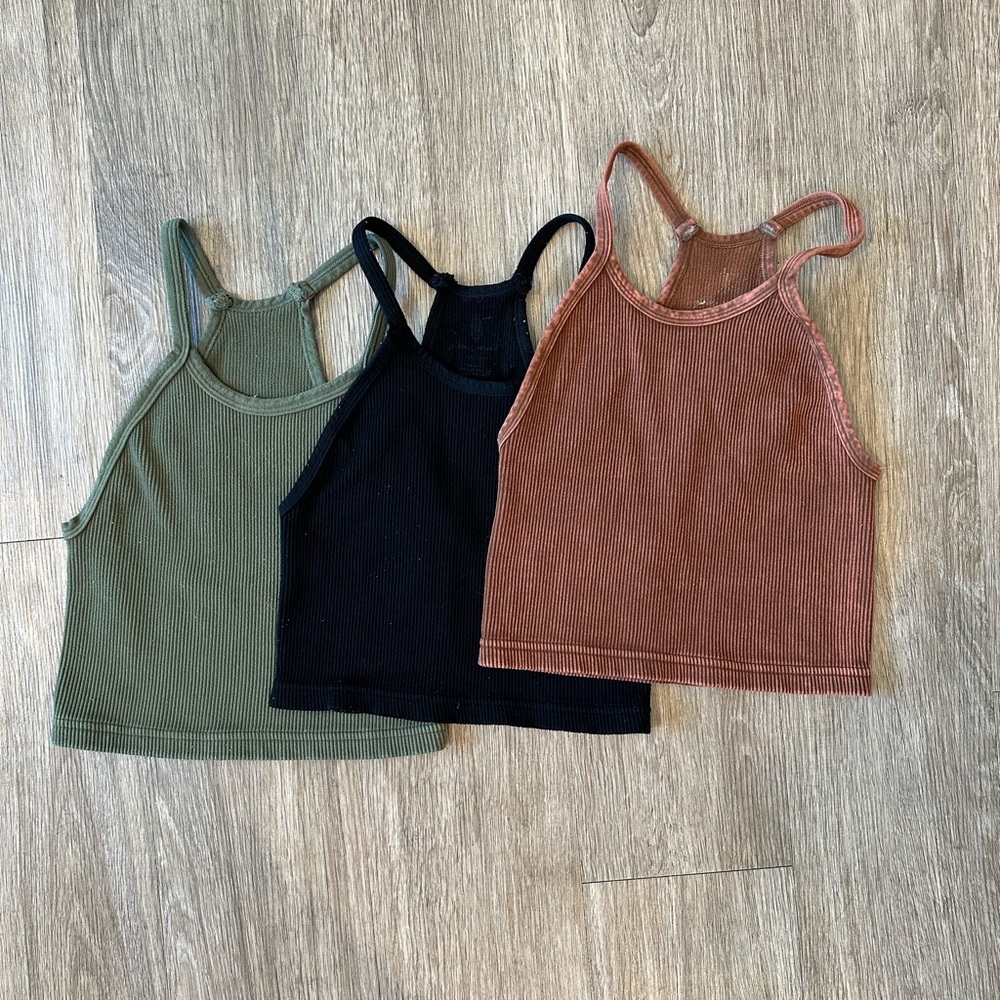 3 Free People Happiness Runs Crop Tank
